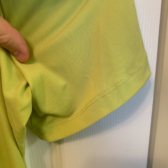 Maggie Barnes Top Womens Plus 3X Yellow Short Sleeve Blouse - Picture 3 of 7